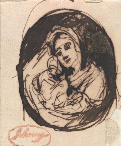 Anya és gyermeke alkotó: George Romney
