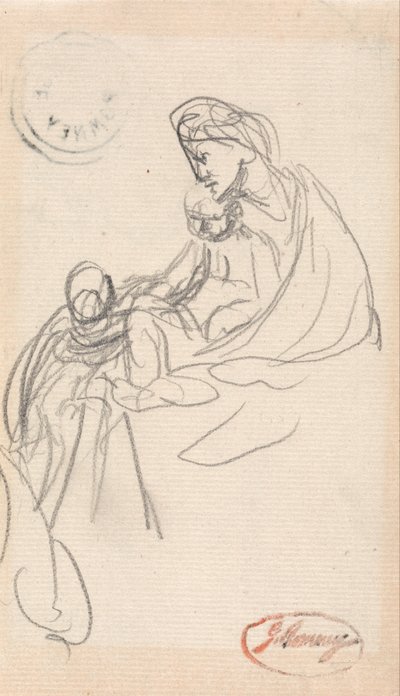 Anya és gyermekei alkotó: George Romney