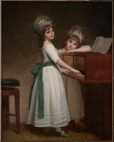Maria és Catherine, Edward Thurlow lányai, Thurlow 1. báró portréja alkotó: George Romney
