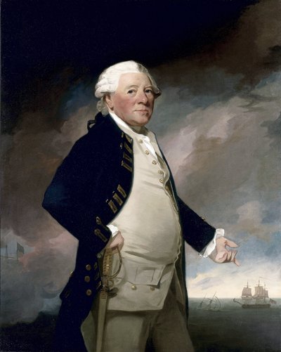 Sir Hyde Parker ellentengernagy portréja alkotó: George Romney