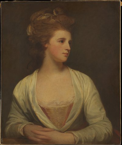 Egy nő portréja, állítólag Emily Bertie Pott (meghalt 1782-ben) alkotó: George Romney