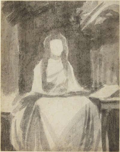 Lady Hamilton portrévázlata Szent Cecília szerepében alkotó: George Romney