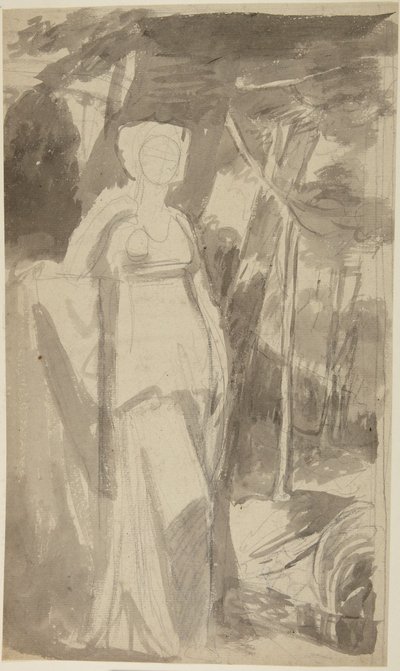 Francis Woodley kisasszony portrévázlata alkotó: George Romney