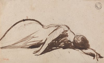 A földre borult nő alkotó: George Romney