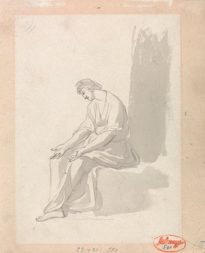 Ülő nő alkotó: George Romney