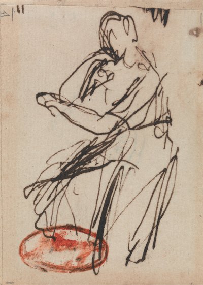 Ülő nő alkotó: George Romney