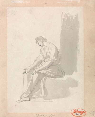 Ülő nő alkotó: George Romney