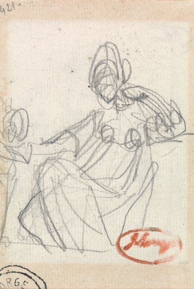 Ülő nő és gyermek alkotó: George Romney