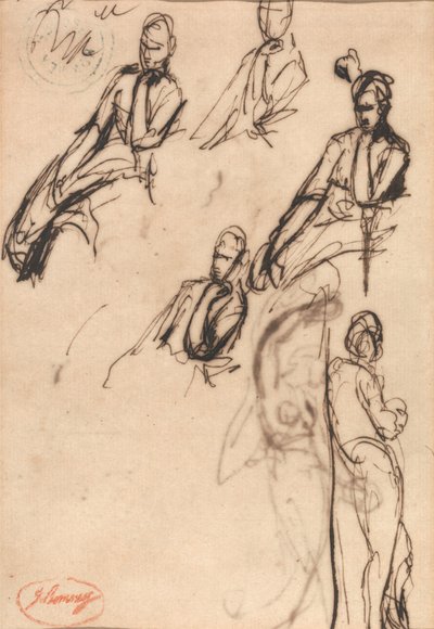 Ülő és álló alakok alkotó: George Romney