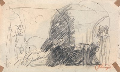 Vázlat Howard jelenetéhez alkotó: George Romney
