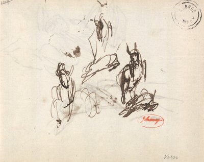 Tanulmányok egy lányról és egy ugrabugráló kecskéről alkotó: George Romney