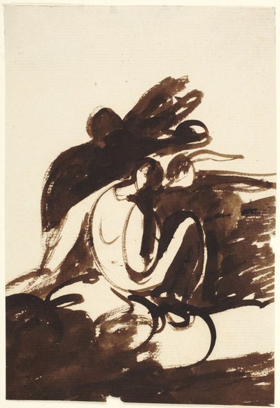 Vázlat egy alakcsoportról alkotó: George Romney