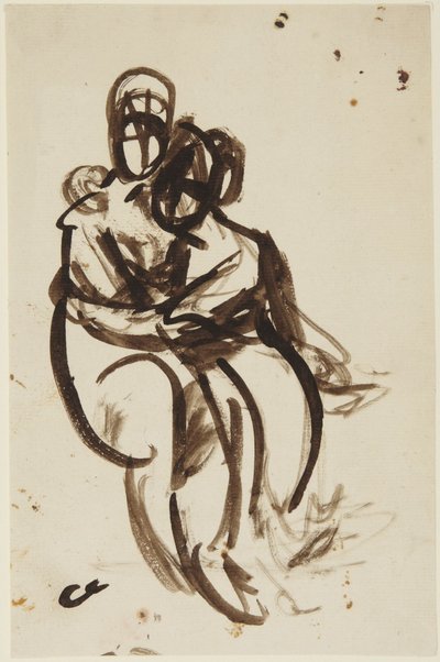 Vázlat a Milner-nővérek portréjához alkotó: George Romney