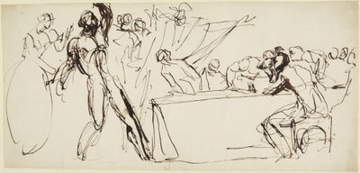 Banquo szellemének elemzése a „Macbeth” című dráma bankettjelenetéből alkotó: George Romney