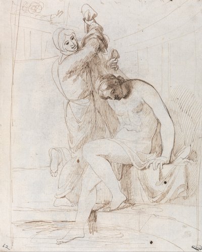 Bath-sheba fürdője alkotó: George Romney