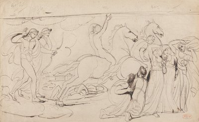 Niobé gyermekeinek pusztulása alkotó: George Romney
