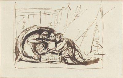 A vígjáték és tragédia által ápolt Shakespeare-csecsemő alkotó: George Romney