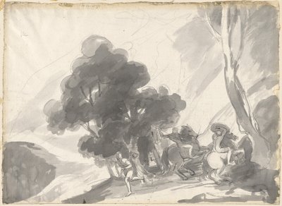 Troilus és Cressida, IV. felvonás, V. jelenet: Hektor és Ajax közötti küzdelem II. alkotó: George Romney