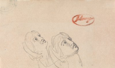 Két fej, amely felfelé tekint alkotó: George Romney