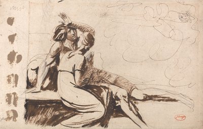 Két szerelmes (Az álomból felébredő férfi) alkotó: George Romney