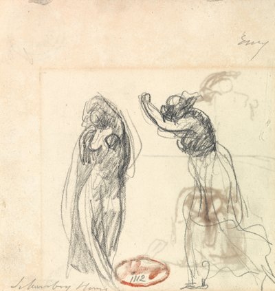 Két vázlat egy női alakról alkotó: George Romney