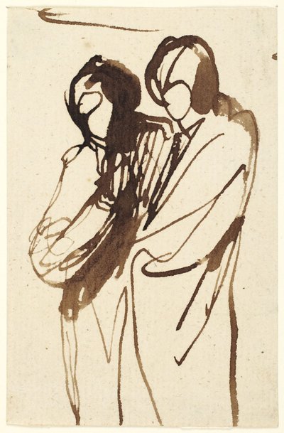 Két álló alak alkotó: George Romney