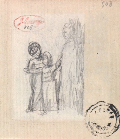 Egy nő és két gyermek alkotó: George Romney
