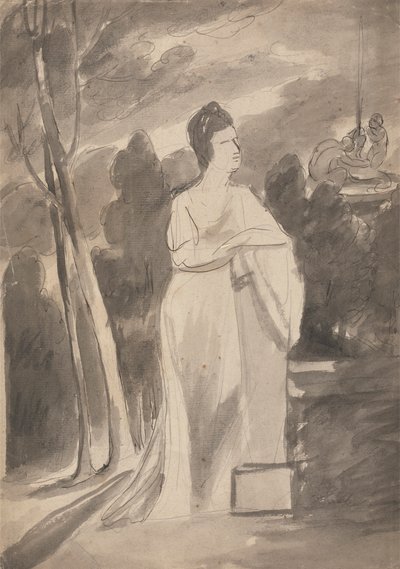 Nő az oszlopnál alkotó: George Romney