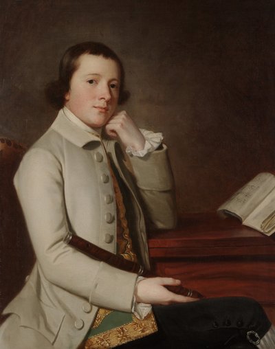 Fiatal férfi fuvolával, 1760-as évek vége (olaj, vászon) alkotó: George Romney