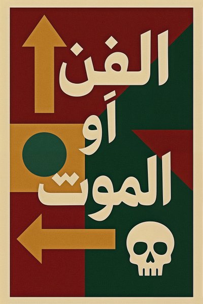 Art or Die-Arabic, 2024 (akril, vászon) alkotó: George Rosaly