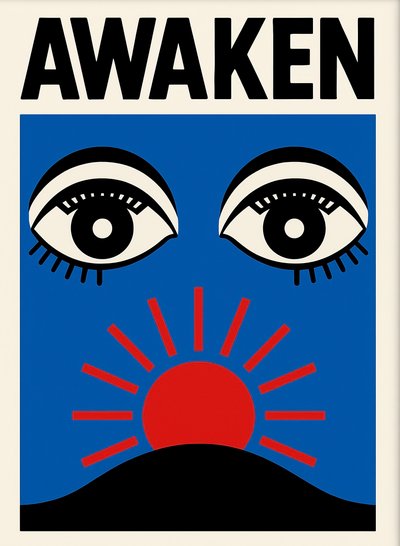 Awaken, 2025 (akril, vászon) alkotó: George Rosaly