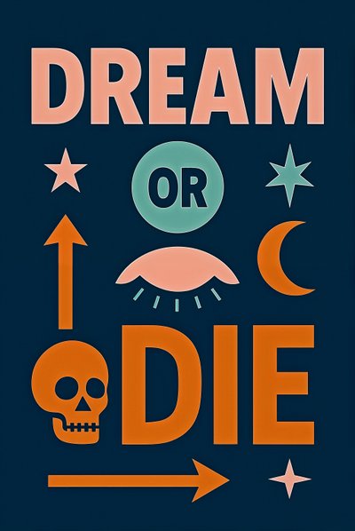 Dream or Die, 2025 (akril, vászon) alkotó: George Rosaly