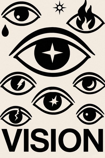 A holnap szemei, 2025 (akril, vászon) alkotó: George Rosaly