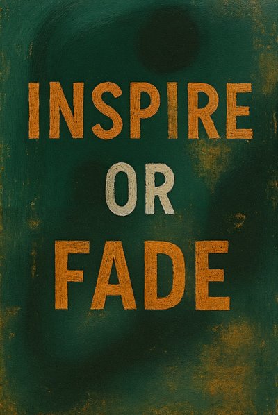 INSPIRE OR FADE, 2025 (akril, vászon) alkotó: George Rosaly