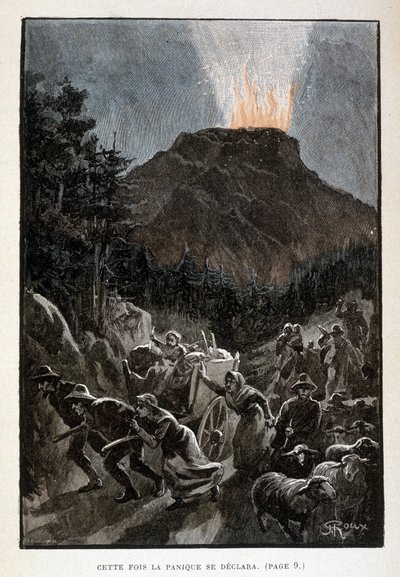 A pánik ezúttal Jules Verne „A világ mestere” című művében jelentette ki magát (6. oldal). alkotó: George Roux