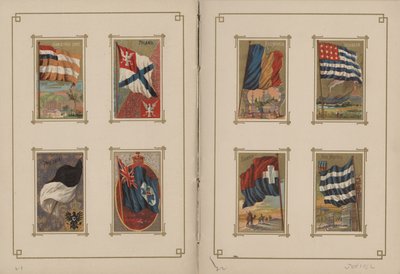 Minden nemzet és az Amerikai Egyesült Államok zászlaja – 1887. 21. és 22. oldal alkotó: George S. and Sons Harris