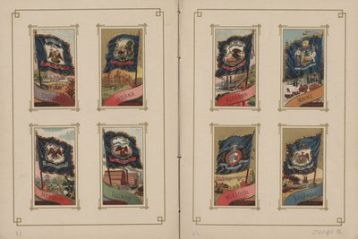 Minden nemzet és az Amerikai Egyesült Államok zászlaja – 1887. 31. és 32. oldal alkotó: George S. and Sons Harris