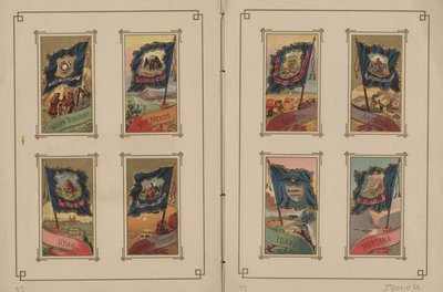 Minden nemzet és az Amerikai Egyesült Államok zászlaja – 39. és 40. oldal, 1887 alkotó: George S. and Sons Harris