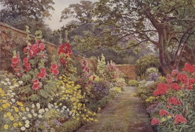 Blyborough, Hollyhocks alkotó: George Samuel Elgood
