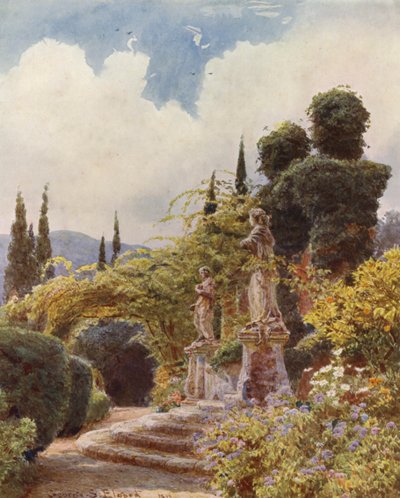 Olasz kertek: Arson (színes litográfia) alkotó: George Samuel Elgood