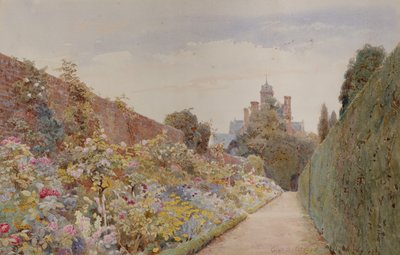 The Rose Walk at Mynthurst, 1940 körül (ceruza és akvarell) alkotó: George Samuel Elgood