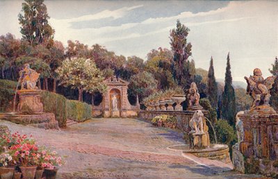 Felső terasz, Villa Imperiale, Genova, 1900 alkotó: George Samuel Elgood