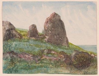 Tájkép sziklákkal alkotó: George Sand