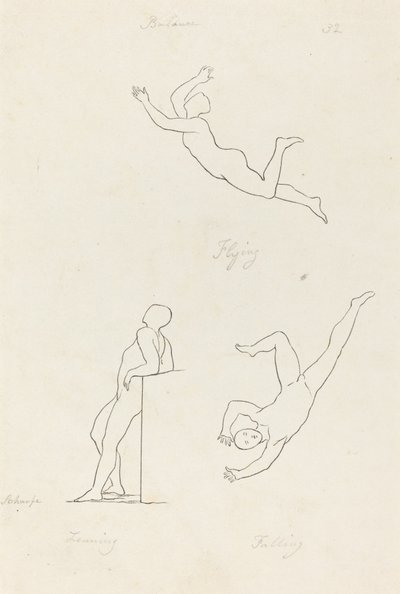 Hajlás, repülés és esés alkotó: George Scharf after John Flaxman