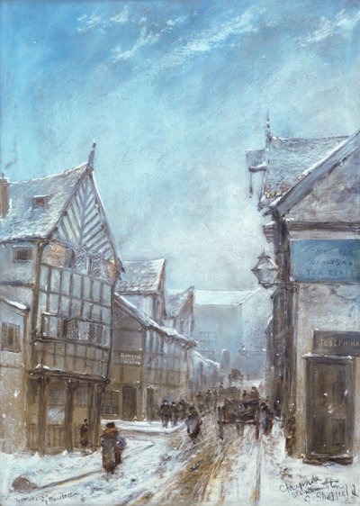 Old Cheapside, Warrington, 1864 alkotó: George Sheffield