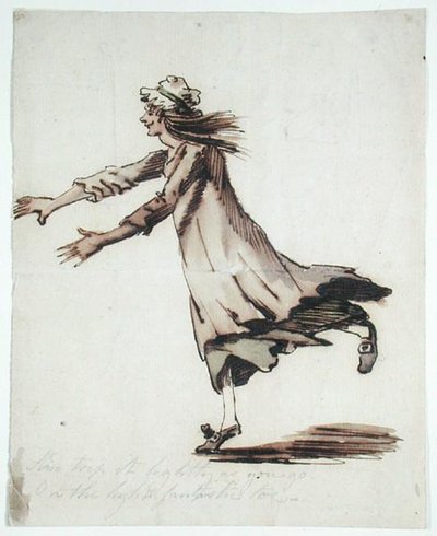 „And Trip it Lightly As You Go” (toll és tinta, és papíron mosás) alkotó: George Shepheard