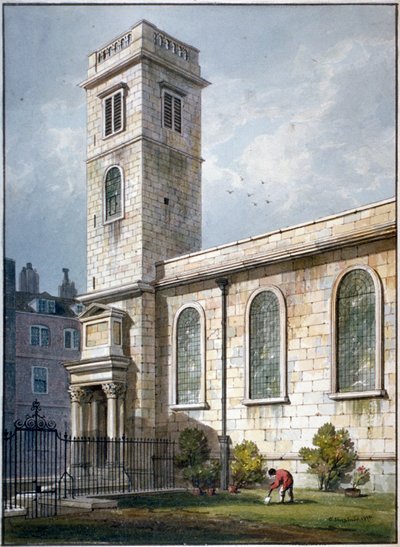 All Hallows Church, Lombard Street, London, 1811 alkotó: George Shepherd