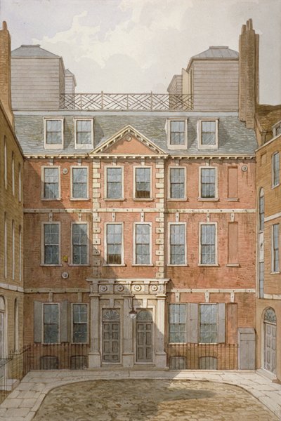 Beaufort épületek, Strand, Westminster, London, c1810 alkotó: George Shepherd