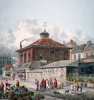 Clare Market, Westminster, London, 1815 alkotó: George Shepherd