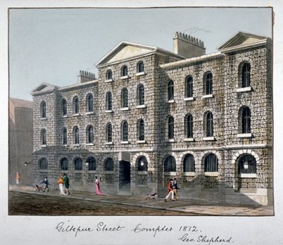 Giltspur Street Compter, London City, 1812. alkotó: George Shepherd